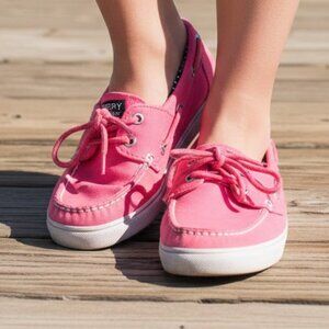 Sperry Top Sider Womens Size 9M Cruiser Hot Pink Engineer Boat Shoes YG51391A